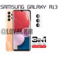 Samsung Galaxy A13 Front and Back Hydrogel film jelly transparent protector. 