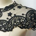 Embroidery Lace Neck Collar Sewing Applique Wedding Gown Bridal Dress Fabric Craft DIY. 