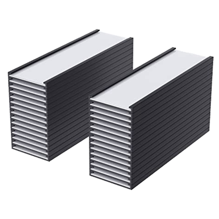 30 Pack C Channel Magnetic Label Holders Holder 1 X 3 in with Magnets Magnetic Name Tags Tool Box Labels for Metal Whiteboard