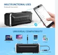 VTIN Punker Portable Wireless Bluetooth Speaker 20W Output Dual 10W Drivers Outdoor Waterproof Speaker with Mic 30Hour Playtime for Smartphones. 