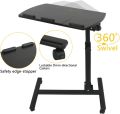 Folding Multi-Adjustable Rolling Laptop Desk - 360° Swivel - 180° Tiltable - Height Adjustable - Portable Notebook Stand Lockable Casters. 