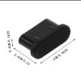 Type-C Port Dust Proof Cover Cap Plug for Mobile Phone - Silicone Anti-Dust Protector for Charger Jack, Universal Compatibility, 2 Pair. 