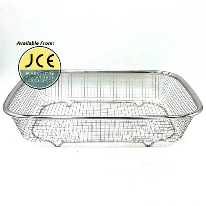 M.sale Rectangular Colander Square Colander Coarse Wire Mesh Colander Strainer Sink Drain Wash Basket