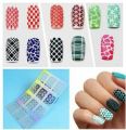 12 Pieces Airbrush Stencils Nail Stickers French Nail Decals Printing Nail Stencil Tool DIY for Women Manicure Decoration. 