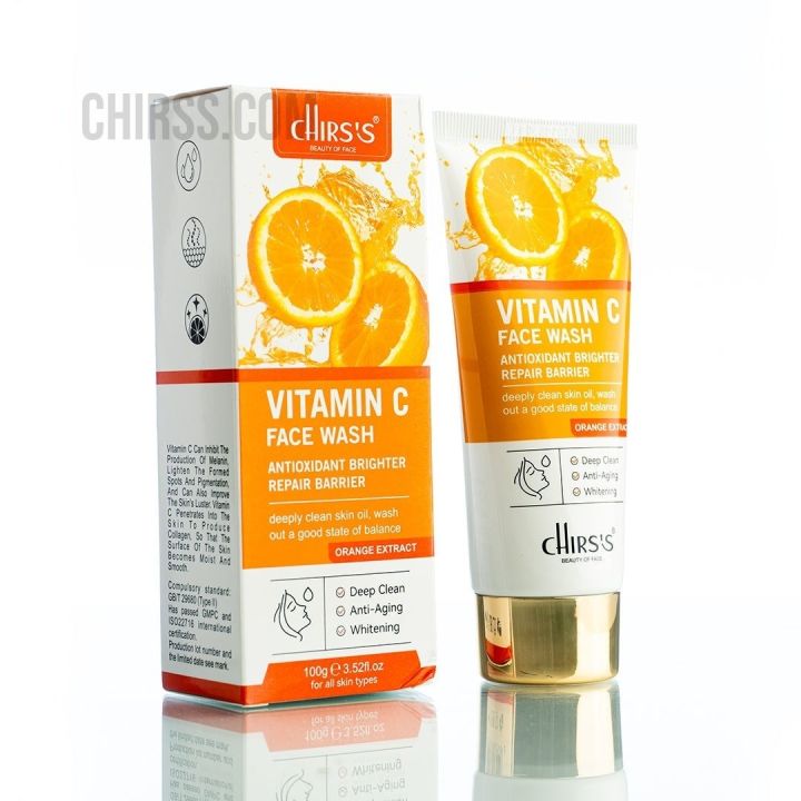 CHIRS'S Vitamin C Antioxidant Brighter Repair Barrier Face Wash 100ml