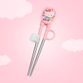 Stainless Steel Training Chopsticks Cute Cartoon Training Helper Chopsticks For Kids Toddler Easy To Use. 