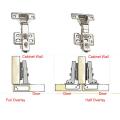 Pack of 10 Soft Close Hinges Stainless Steel 110 Degree Cabinet Cupboard Wardrobe Door Inset Mounting, Soft Closing Mechanism. 