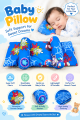 Soft Memory Foam Baby Pillow – Adjustable Head Shaping Cushion  Flat Head Prevention, Anti-Roll, Neck & Spine Support  Newborn Sleeping Positioner for Crib, Cot, Bed, Bassinet, Stroller & Car Seat – Breathable & Portable, Baby Safety Pillow. 