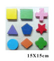 Wooden Geometric Shapes Puzzle Level 1. 