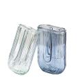 IKEA U-Shaped Glass Vase Blue - 15 CM | Modern Geometric Flower Vase for Home Decor & Centerpieces. 