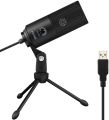 FIFINE K669B USB MICROPHONE WITH VOLUME DIAL FOR VOCAL RECORDING, PODCASTING ON COMPUTER. 