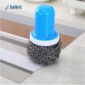 Special Discount Kitchen Stainless Steel Wire Ball With Long Handle Dishwashing Brush Cleaning Pot Ball Brush Home Kitchen Accessories Tools. 
