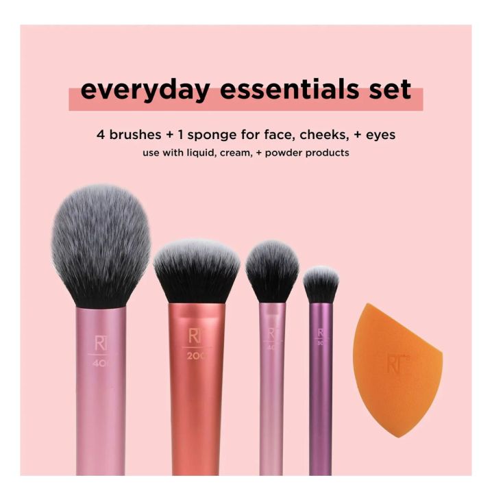 Everyday Essentials Makeup Brush & Sponge Set/makeup brushes/ affordable