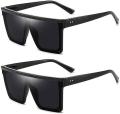 New Flat Design Rectangular Sunglasses For Men & Women. 