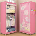 HT  Non-woven Cloth Wardrobe Folding Portable Clothing Storage Cabinet Dustproof Cloth Closet Simple Bedroom Multipurpose 150*70*45. 