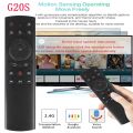 wireless Hi Quality G20 remote control 2.4G Wireless Air Mouse Gyroscope 6 axis Voice Control Sensing Universal Remote control IR Learning For PC Android TV Box Smart TV Remote Air Remote Mouse. 