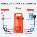 Quick Connect Hose Connector - 1/2 inch, 3/4 inch, 1 inch Inlet Pipes - for Gardening, Pressure Washers - Made in Taiwan - Rust Free - Heavy Duty Adapter - select from 4 variants. 