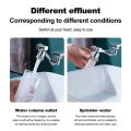 Faucet Robotic Arm Faucet 360 1080°| Universal Rotation Faucet Extension| Splash-proof Faucet| Mechanical Arm Faucet |Water Nozzle Faucet| Adaptor Kitchen Tap with 2 Water Outlet Modes for Face Washing Gargle Hair Washing| SJR Collections. 