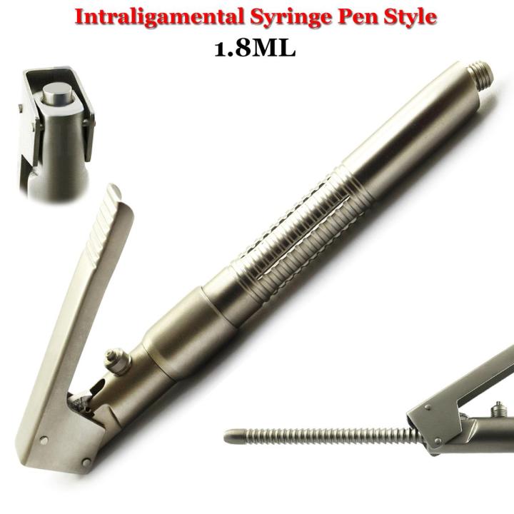 Premium Quality Dental Intraligamentary Anesthetic Intraligamental Syringes Curved European Thread 1.8ml