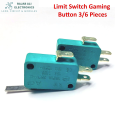 (Pack of 4/8) - Limit Switch Push button Switch Toggle - 16A 125-250V limit button - Lever arm small Limit switch Gaming Button. 