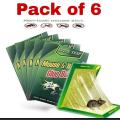 Pack of 6 - Mouse & Rat Bond Traps - Expert Catch Mouse & Rat - Rat Glue Pad - Mouse Catcher Glue | Mouse Glue - Mouse Catcher Book - Mouse Catcher Glue - Mouse Trap Book. 