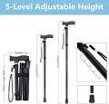 Folding Walking Stick | Height Adjustable Folding Cane Walking Stick | Adjustable Folding Walking Stick 33-37 Inches. 