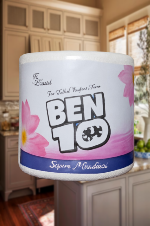 (Pack of 3) Ben 10 Jumbo Kitchen Tissue Roll 400gm – Super Soft, Full Pulp, Highly Absorbent, Moisture-Resistant & Hygienic for Everyday Use