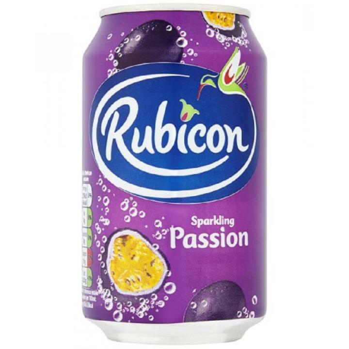 Rubicon Sparkling Passion Fruit Juice Drink 330ml x3 cans