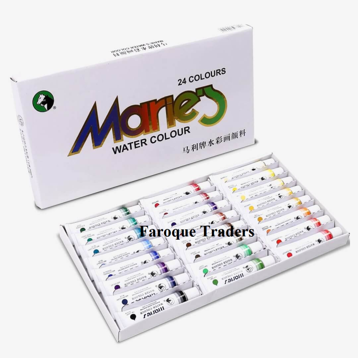 Marie's%20Water%20Colours,%20Marie's%20Watercolor%20Paint%20Set%2024%20Assorted%20Colors%20in%2012%20ml%20tubes%20Water%20Color%20Tubes%20-%20Image%203