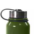 1500ML Stainless Steel Water Bottle Insulated Thermos Vacuum Flask Large Capacity Outdoor Water Bottle with Leather Cover/Pouch. 