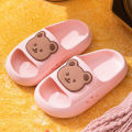 Children Slippers Summer Cartoon Bear Home Shoes For Boy Girls Soft Eva Flat Heel Slippers Beach Child Kids Baby Slides. 