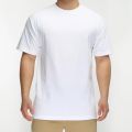 1-PC 100% Combed Cotton T-Shirt Crewneck Regular Fit Short-Sleeve 220-GSM - White. 