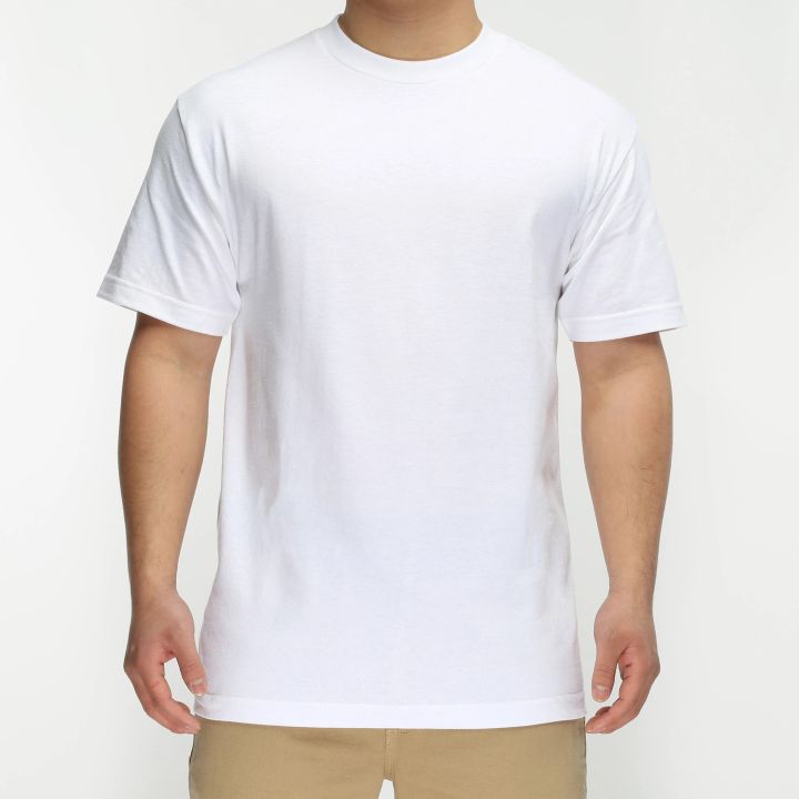 1-PC 100% Combed Cotton T-Shirt Crewneck Regular Fit Short-Sleeve 220-GSM - White