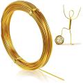 (10 meters) Golden brass wire 16 gauge (1.6 mm) 200 grams for flower crafting and artificial Jewellery making bangles bracelets earrings. 