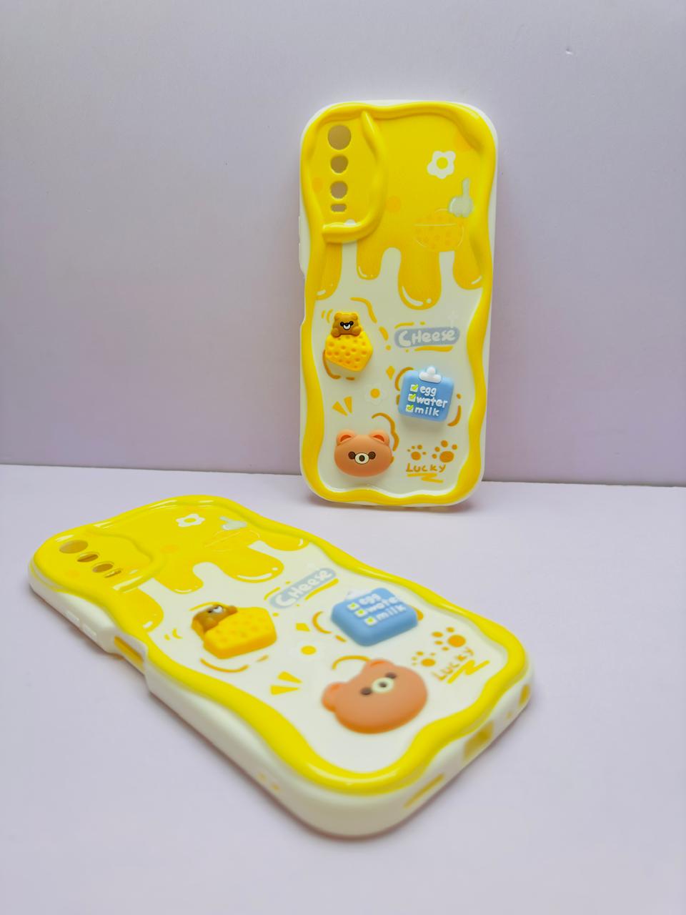 Lahore Mobile Case 3D Doll Luxury Back Cover for Vivo Y20, Y12A, Y12S, Y20i, Y20S, Y20 2021 Soft Silicone Protective Case for Girls, Shock Absorption, Precise Cutouts, Cute and Stylish Design 11