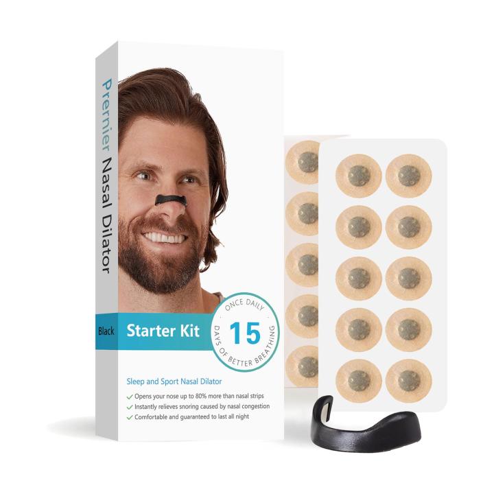 Zishfas Anti-Snoring Nasal Strips with Magnetic Nose Patches for Improved Breathing, Sleep Enhancement, and Nasal Dilator, Set of 1 for Men and Women