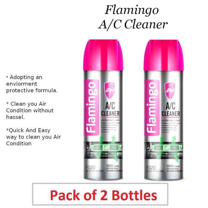 Flamingo Car AC Pro Air Conditioner Cleaner - 500ml  Pack of 2