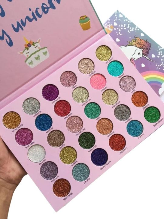 High Quality Glitter Eyeshadow Palette for Makeup 30 Colors Party Like a Glitter Unicorn Glamour Eyeshadow Kit