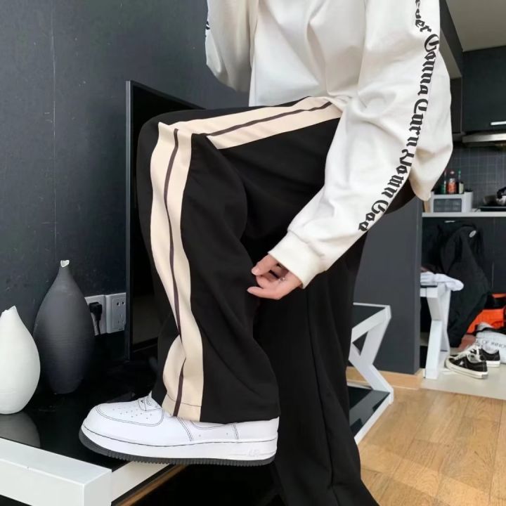 Black2023Year%20Sweatpants%20Men's%20Straight%20Loose%20Side%20Striped%20Spring%20and%20Autumn%20New%20Casual%20Pants%20Track%20Pants%20-%20Image%205