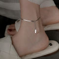 Charm Silver Stainless Steel Snake Chain Anklet For Women Jewelry Foot Chain QUANYIN. 