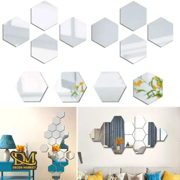 6PCS%20Hexagon%203D%20Mirror%20Wall%20Stickers%20Self%20Adhesive%20Decorative%20Acrylic%20Decals%20-%20Image%203