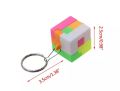 Intelligence Cube Puzzle Educational Lock Toy Keychain Keyring Holder - Puzzle with Key Chain Rings. 