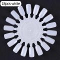 False Nails Tips Display Nature Clear Black Chart With Ring Polish Palette Stand Nail Design Tools Manicure Tips Practice Tool. 