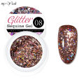 Myyeah 5ml 8 Colors Nial Shining Glitter Reflective Sequins Gel Soak Off UV LED Varnish For DIY Nail Art Manicure Tools. 
