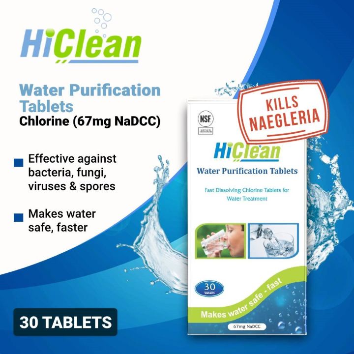 HiClean Water Purification Tablets (67mg NaDCC)