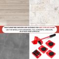 SP DEALZ  Furniture Lifter Mover Tool Set, Furniture Mover, Mr Hercules Moving Tool, Furniture Lifters for Heavy Furniture, 180° Adjustable Pry Bar and 360° Rotatable Sliders (Red). 