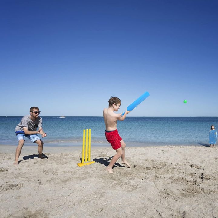 Cricket%20Bat%20Kids%20Cricket%20Set%20Plastic%20Cricket%20Bat%20and%20Ball%20Set%20for%20Kids%20Cricket%20Bat%20and%20Ball%20Beach%20Cricket%20Stand%20Kit%20for%20Kids%204-6%20Children%20Toddler%20Sports%20Hand-Eye%20Coordination%20Cultivation%20Sports%20Game%20-%20Image%202