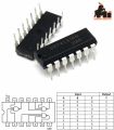 2pcs TTL 7410 74LS10 NAND Gate 3 Inputs SN74LS10N DIP14 logic gates. 