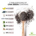 Organic Chia Seeds 100:gram for Weight Loss | Premium, Raw, Unroasted Rich in Fiber | (Chai, Chia, Chiya, Chea, Sia, Chiya, Cheya, Sia, Cheea, Cheeya). 