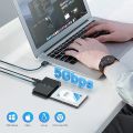 FIDECO IDE and SATA Adapter, USB 3.0 IDE SATA Hard Drive Adapter for 2.5 Inches/3.5 Inch HDD/SSD, SATA and IDE Converter with Power Supply DC 12 V 2 A. 